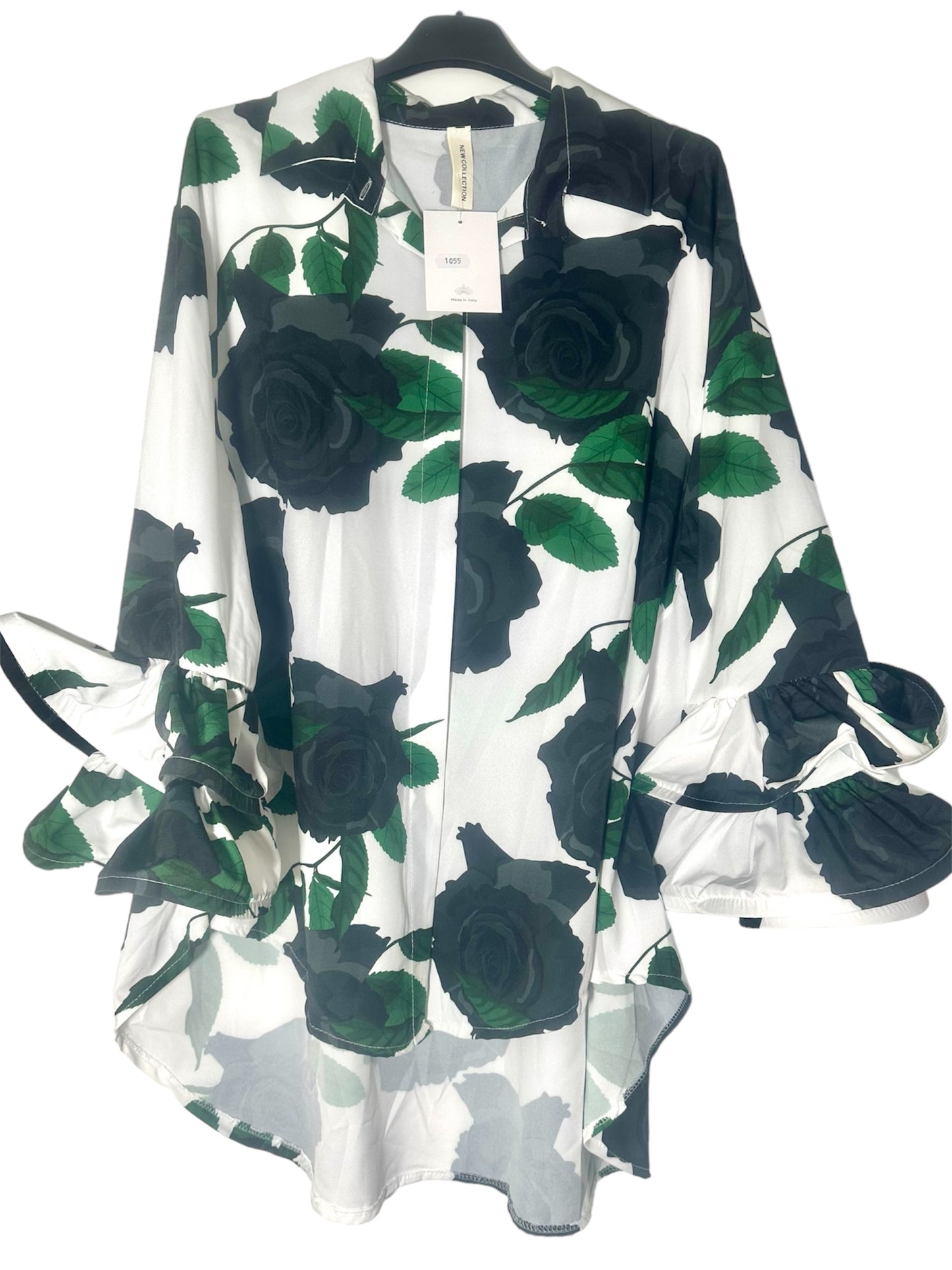 Black Roses Blouse one size from 12-24